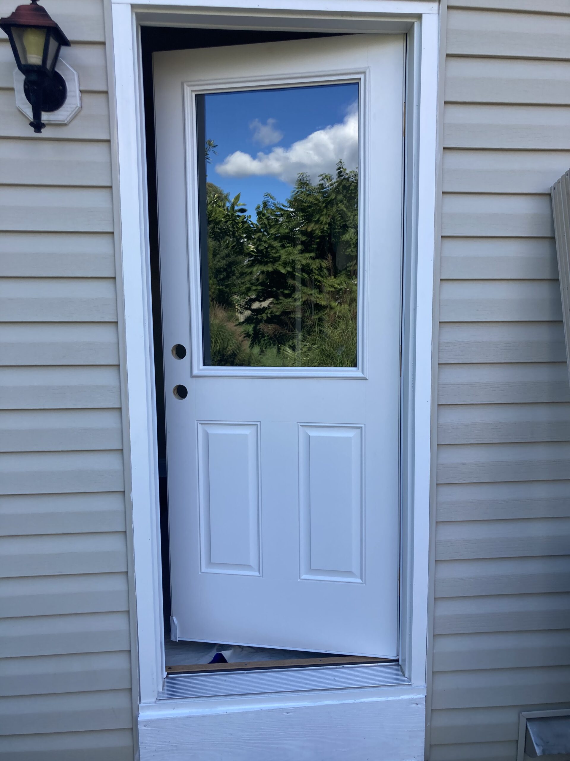 Storm door installation by AZINEX in Lawrenceville, NJ