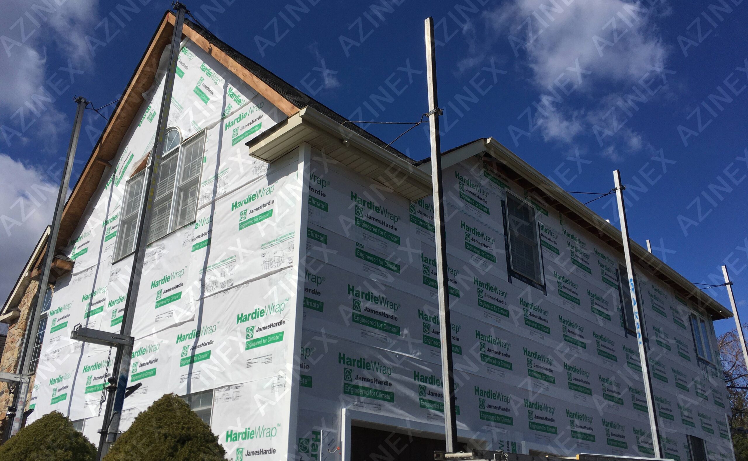 Seamless aluminum gutter installation by AZINEX near Princeton, NJ
